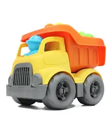 Rollup Kids Eco Friendly Dumper Bricks Vehicle Yellow Red - 9 Pieces