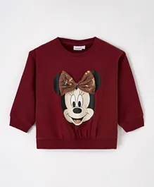 Name It Minnie Mouse Sweatshirt - Spiced Apple