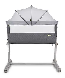 Mini Panda Quna Co-sleeping Bedside Crib - Stone Gray