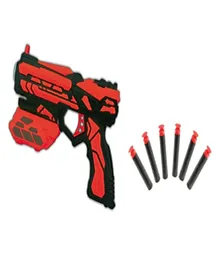 Rollup Kids High Speed Pistol Soft Bullet Gun - Red Black
