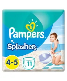 Pampers Carry Pack Splasher Swimming Pants Size 4-5 - 11 Pieces