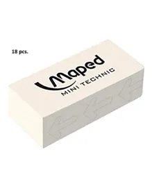 Maped BT Technic 300 Erasers - Pack of 18
