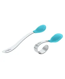 Green Sprouts Learning Spoon Set - Aqua