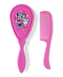 Disney Minnie Mouse Baby Comb & Brush Set - Pink