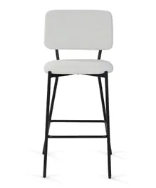 PAN Home Trego Bar Chair - White & Black