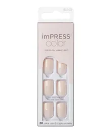 Kiss Impress Color Nails Point Pink KIMC001C - 30 Pieces