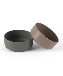 Dantoy Tiny Bio Bowl Set - Olive & Mocha
