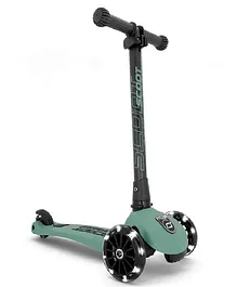 Scoot & Ride Highway Kick LED 3 Wheel Scooter - Forest