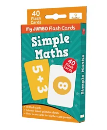 SAKHA Simple Maths Jumbo Flash Cards - 40 Pieces