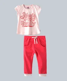 Smart Baby Magic T-Shirt With Pant Set - Pink