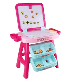 Toon Toyz  3-in-1 Easel Learning Desk Play Set - Pink