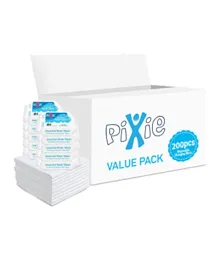 Pixie Disposable Changing Mats 200 + Water Wipes 360 Pieces