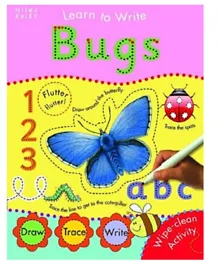 Miles Kelly Learn To Write Bugs Paperback -14 Pages