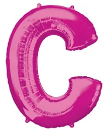 Amscan C Letter Balloon - Pink
