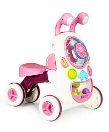 Megastar 2 in 1 Bug Zone LED Sound Walker & Ride On - Pink & White