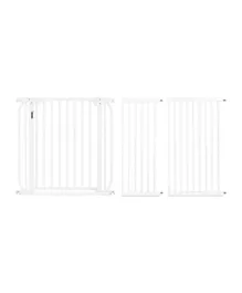 Babysafe Metal Safety LED Gate With 30 cm   45 cm Extension - White