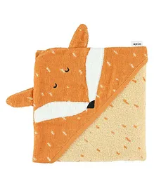 Trixie Hooded Towel Mr. Fox - Orange