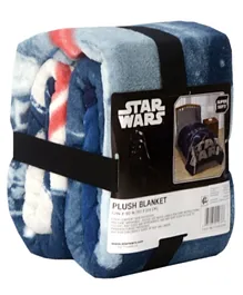 Lucas Star Wars Blanket For Kids - Blue
