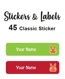 Ladybug Labels Personalised Name Labels  Mike  - Pack of 45