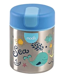 Moon Double Wall Stainless Steel Food Jar - Blue