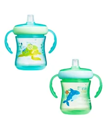 The First Years Soft Spout Trainer Cup Pack of 2 Assorted - 207ml