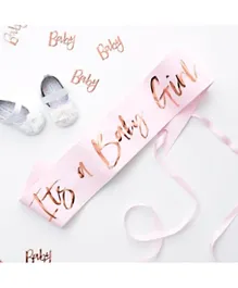 Ginger Ray It's A Baby Girl Sash - Pink