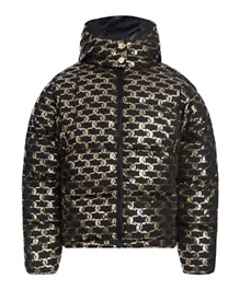 Juicy Couture Stament Puffa Jacket - Black & Gold