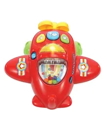 Vtech Pull & Pop Aeroplane Toy - Red