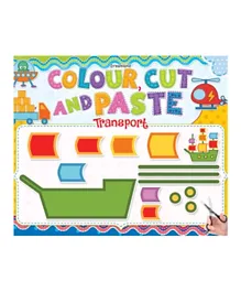 Colour, Cut and Paste Transport - English