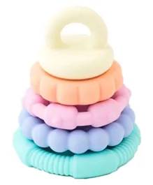 Jellystone Designs - Rainbow Stacker and Teether Toy Pastel - Multicolour