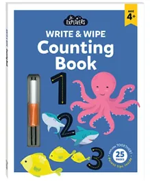 Hinkler Junior Explorers Write and Wipe Counting Book - 25 Pages
