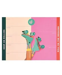 Emily Brooks Weekly Planner Pad - Multicolor