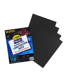 Crayola Project Premium Construction Papers Black - Pack of 50
