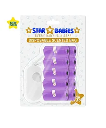 Star Babies Scented Bag with Dispenser Blister Lavender - Pack of 10 (15 Each)