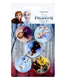 PMS Disney Frozen II Eraser Set Pack of 5 - Assorted Colors