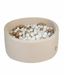 'Ezzro Round Ball Pit With 200 Balls - Golden