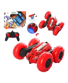 HAJ Remote Control Double-Sided Stunt Car - Red
