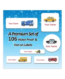 باكيت القيمة من أجوبا مع ملصقات شخصية مضادة للماء وللحديد - 1200 عبوة من 106