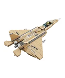 QMAN Thunderbolt Fighter Plane Building Blocks - 376 Pieces