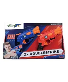 JustDK 2 x Double Strike Soft Bullet Gun - Pack of 2