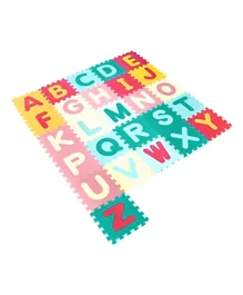مون - سجادة أرضية لألعاب الأطفال بأحرف الأبجدية - 26 قطعة