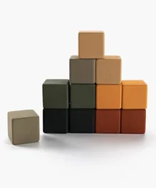SABO Concept  Wooden Blocks Mini Set 12 Piece (Jungle) - Multicolor