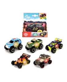 Dickie Joyrider Free Wheel Car With Light & Sound Pack of 1 - Assorted Colours & Designs