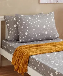 HomeBox Spencer Star Microfibre Pillow Cover Set - 2 Pieces