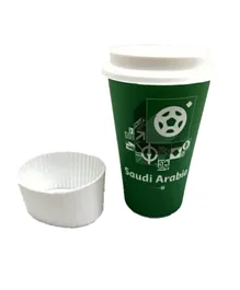 FIFA 2022 Country Mug With Silicone Lid & Sleeve Saudi Arabia - 450mL