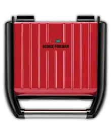 Russell Hobbs George Foreman Medium Steel Grill 1650W 25040 - Red