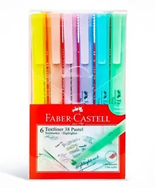 Faber Castell Pastel Slim Highlighter Wallet - 6 Pieces