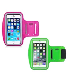 A to Z Phone Arm Band Buy 1 Get 1 Free - Pink & Green