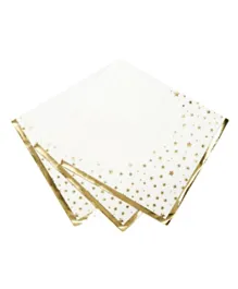 Talking Tables Gold Star Napkins - 20 Pieces