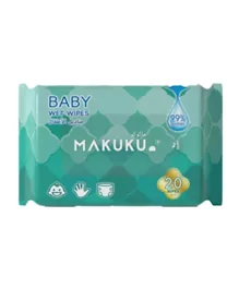 MAKUKU Baby Wet Wipes - 20 Wipes
